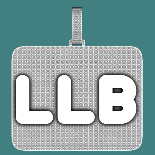 CUSTOM LETTER NECKLACE 3D BIG SQUARE