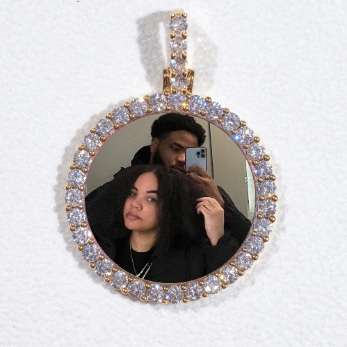 3D CIRCLE CUSTOM PICTURE PENDANT SMALL SIZE