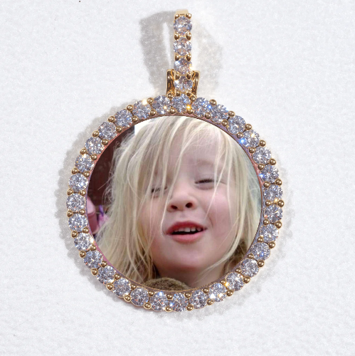 3D CIRCLE CUSTOM PICTURE PENDANT SMALL SIZE
