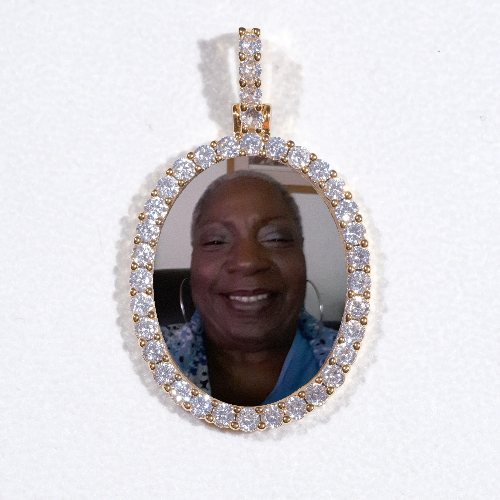 3D Oval Custom Picture Pendant