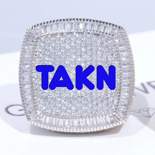 CUSTOM LETTER 3D ICED RING