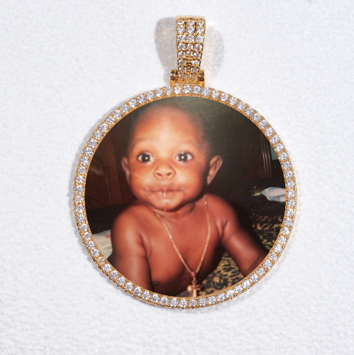 MEDIUM 3D CIRCLE CUSTOM PICTURE PENDANT
