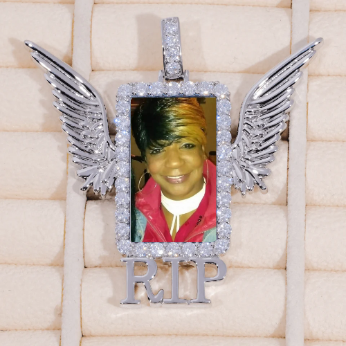 RIP WING 3D CUSTOM PICTURE PENDANT