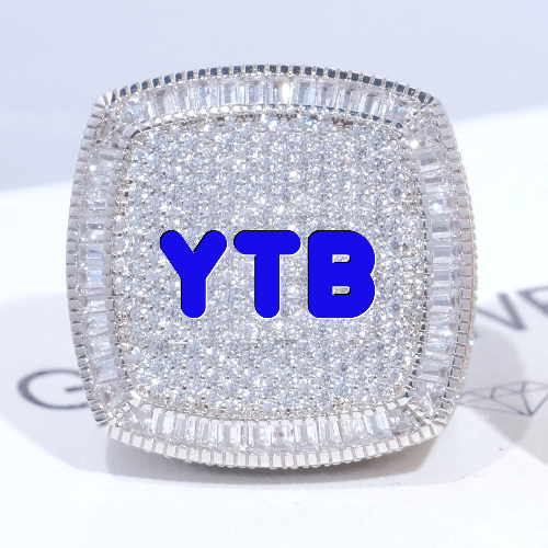CUSTOM LETTER 3D ICED RING