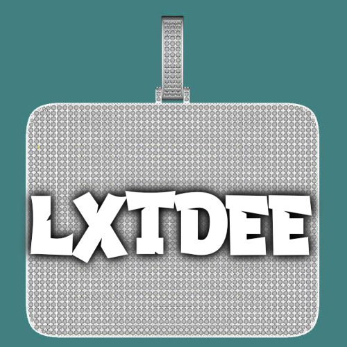 CUSTOM LETTER NECKLACE 3D BIG SQUARE