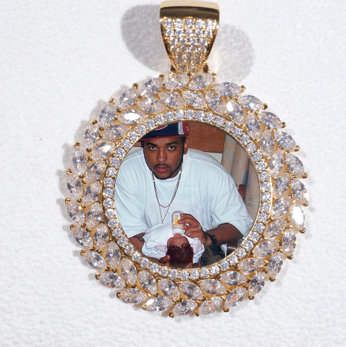 Large 3D Wheat Ear Custom Picture Pendant