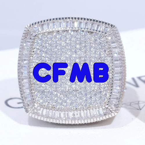 CUSTOM LETTER 3D ICED RING