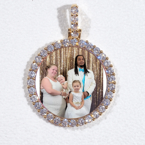 3D CIRCLE CUSTOM PICTURE PENDANT SMALL SIZE