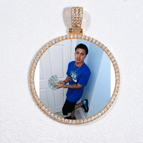 MEDIUM 3D CIRCLE CUSTOM PICTURE PENDANT