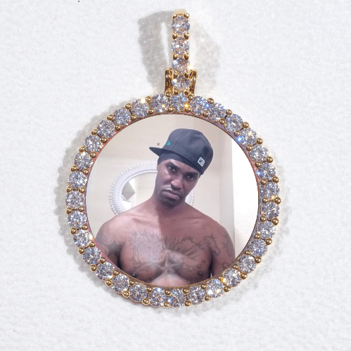 3D CIRCLE CUSTOM PICTURE PENDANT SMALL SIZE