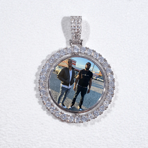 3D Spinning 2-Faced Custom Picture Pendant