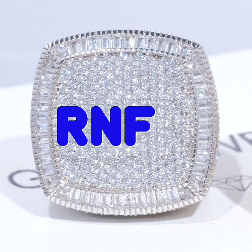 CUSTOM LETTER 3D ICED RING