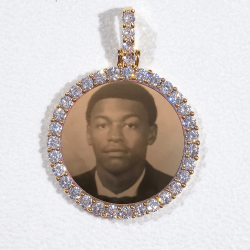 3D CIRCLE CUSTOM PICTURE PENDANT SMALL SIZE