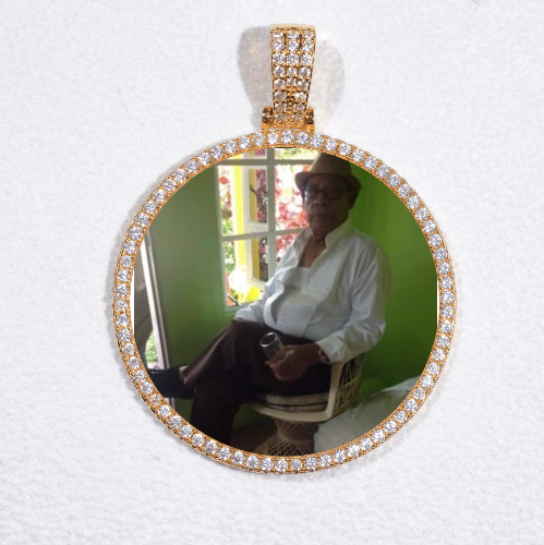 MEDIUM 3D CIRCLE CUSTOM PICTURE PENDANT