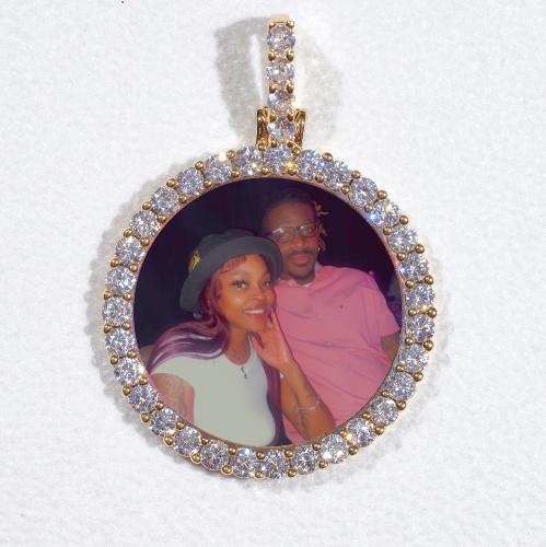 3D CIRCLE CUSTOM PICTURE PENDANT SMALL SIZE