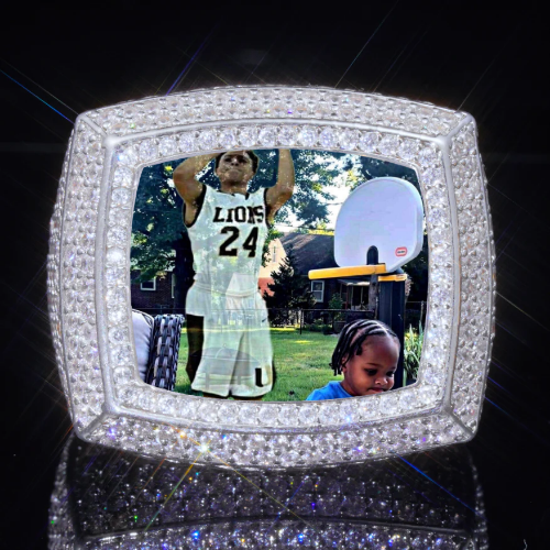 3D CUSTOM PICTURE ICED RING