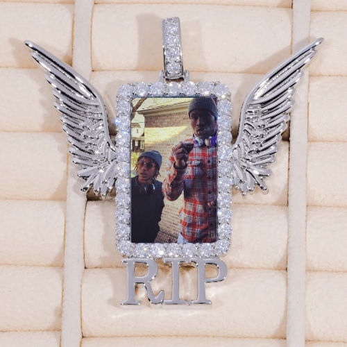 RIP WING 3D CUSTOM PICTURE PENDANT