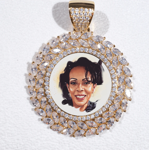 Large 3D Wheat Ear Custom Picture Pendant