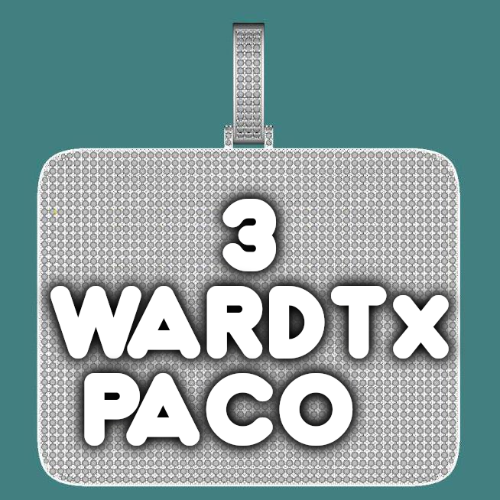 CUSTOM LETTER NECKLACE 3D BIG SQUARE