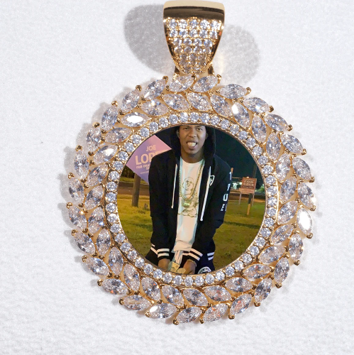 Large 3D Wheat Ear Custom Picture Pendant