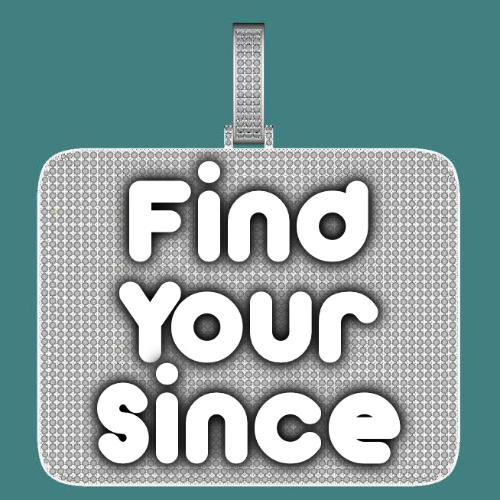 CUSTOM LETTER NECKLACE 3D BIG SQUARE