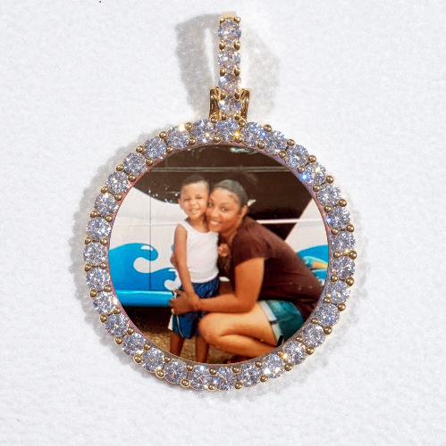3D CIRCLE CUSTOM PICTURE PENDANT SMALL SIZE