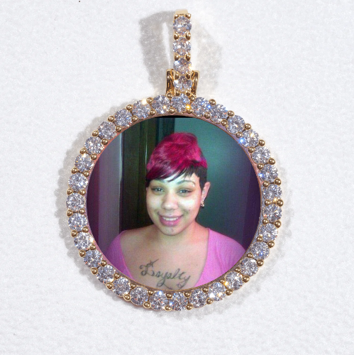 3D CIRCLE CUSTOM PICTURE PENDANT SMALL SIZE