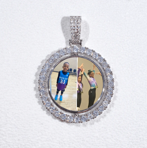 3D Spinning 2-Faced Custom Picture Pendant