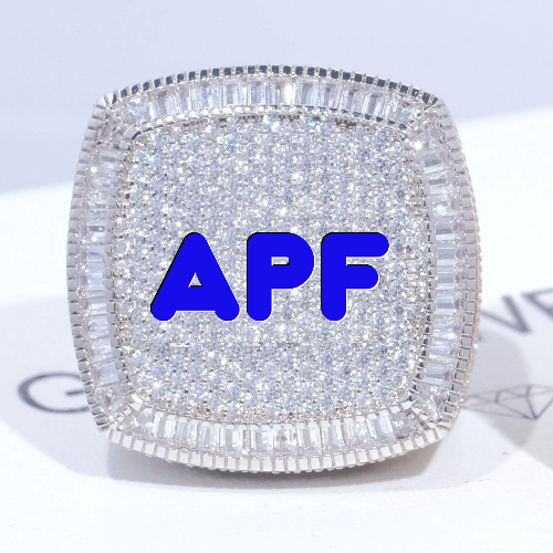 CUSTOM LETTER 3D ICED RING