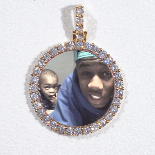 3D CIRCLE CUSTOM PICTURE PENDANT SMALL SIZE