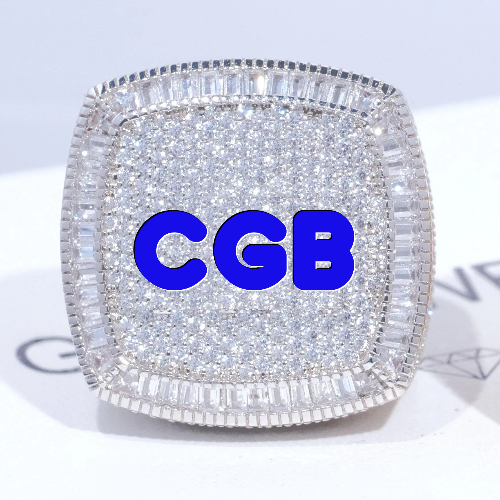 CUSTOM LETTER 3D ICED RING
