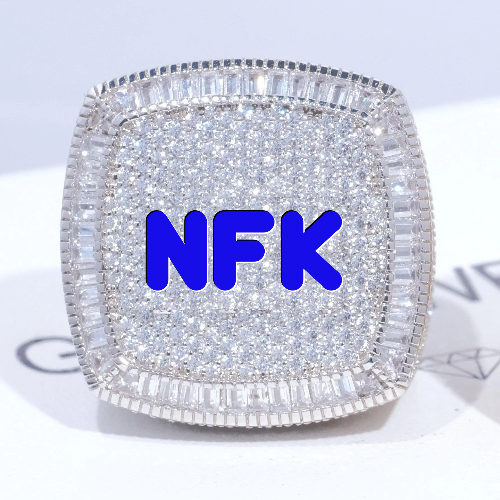 CUSTOM LETTER 3D ICED RING
