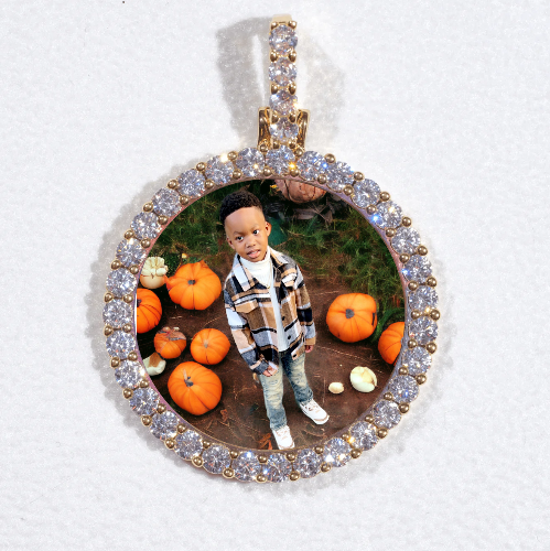 3D CIRCLE CUSTOM PICTURE PENDANT SMALL SIZE