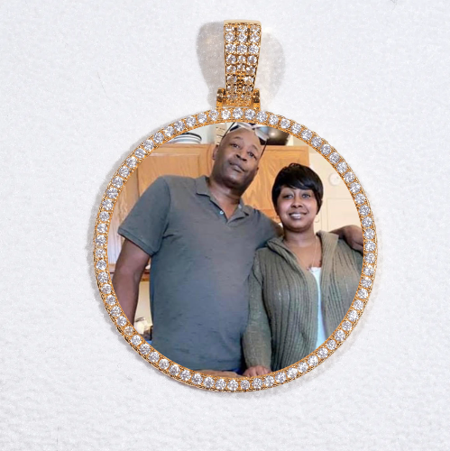 MEDIUM 3D CIRCLE CUSTOM PICTURE PENDANT