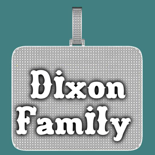 CUSTOM LETTER NECKLACE 3D BIG SQUARE