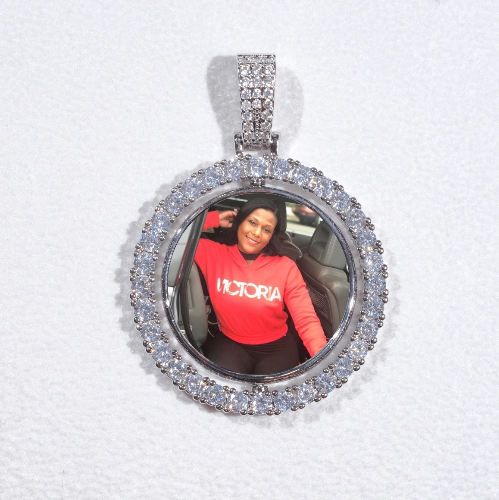 3D Spinning 2-Faced Custom Picture Pendant