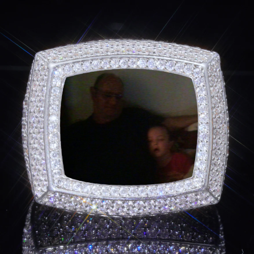 3D CUSTOM PICTURE ICED RING