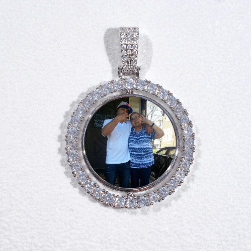 3D Spinning 2-Faced Custom Picture Pendant