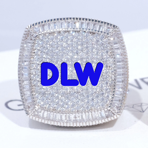 CUSTOM LETTER 3D ICED RING