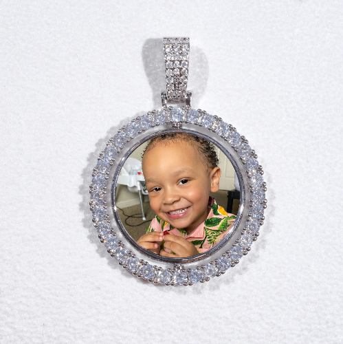 3D Spinning 2-Faced Custom Picture Pendant