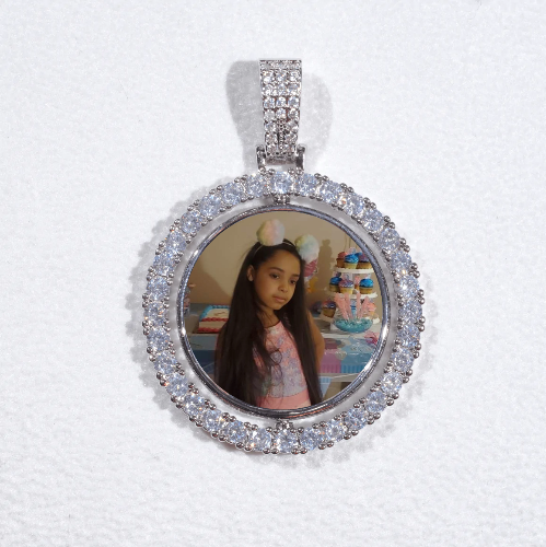 3D Spinning 2-Faced Custom Picture Pendant