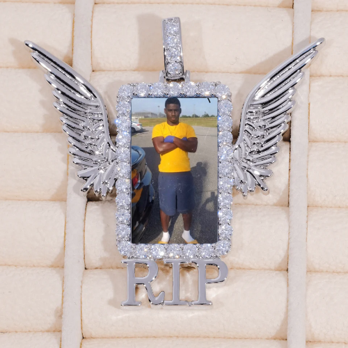 RIP WING 3D CUSTOM PICTURE PENDANT