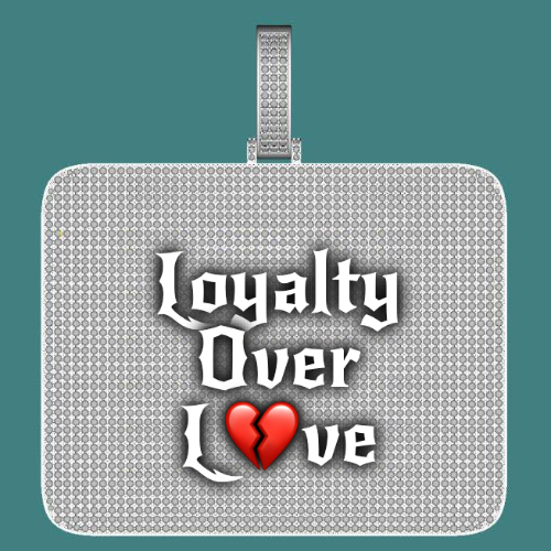 CUSTOM LETTER NECKLACE 3D BIG SQUARE