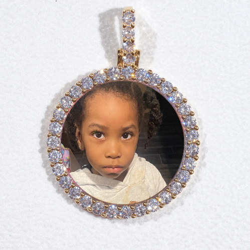 3D CIRCLE CUSTOM PICTURE PENDANT SMALL SIZE