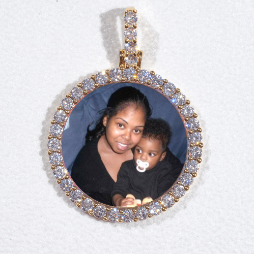 3D CIRCLE CUSTOM PICTURE PENDANT SMALL SIZE