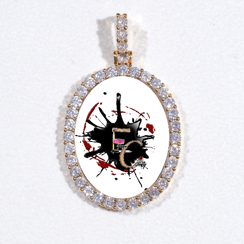 3D Oval Custom Picture Pendant