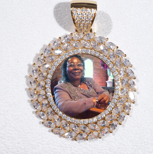 Large 3D Wheat Ear Custom Picture Pendant