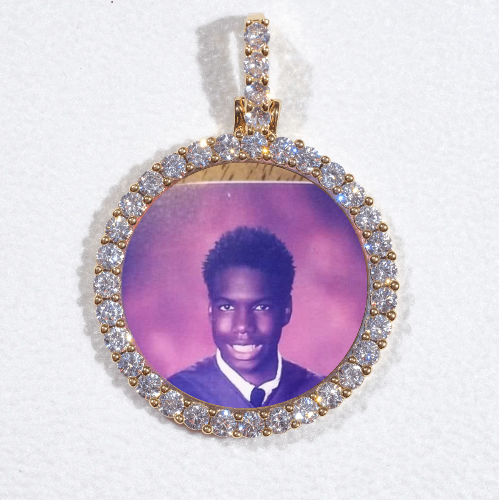 3D CIRCLE CUSTOM PICTURE PENDANT SMALL SIZE