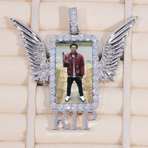 RIP WING 3D CUSTOM PICTURE PENDANT