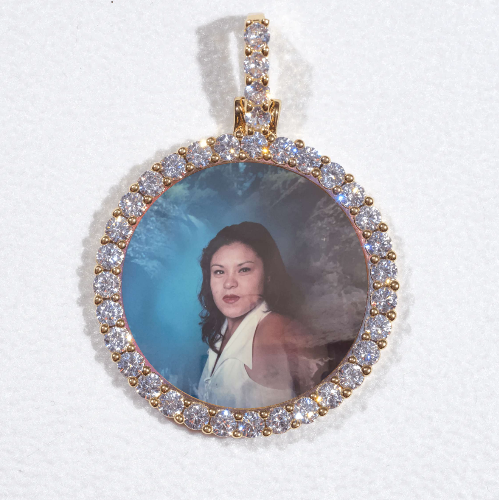 3D CIRCLE CUSTOM PICTURE PENDANT SMALL SIZE